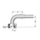 Inserts femelles métriques coude à 90° avec O’Ring Série S, monobloc, écrou à voile / DIN 3865