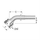 Inserts femelles INTERLOCK ORFS tournant coude à 45° DK ORFS 45 IL