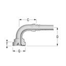 Collet INTERLOCK SUPERCAT 6000 PSI, coude à 90°, avec O’Ring