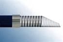 Flexible en PTFE (Teflon) lisse convoluté avec spirale en inox et tresse en polypropylène