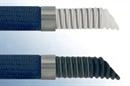 Flexible en PTFE (Teflon) convoluté avec spirale en inox et tresse en polypropylène Paroi standard