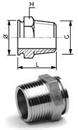 Raccord pour flexible inox, mâle GAZ (BSPT)  HEXA