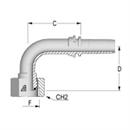 Inserts femelles BSP 60° Coude 90°, monobloc avec O’Ring  DKOR 90